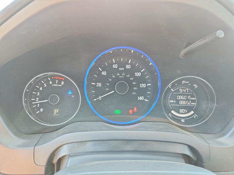 2017 Honda Hr-v VIN 3CZRU6H37HG705313 COPART salvage auction — FRONT END, Il - Salvage Certificate, sold $5,300 on 2026-07-23 (photo 9)
