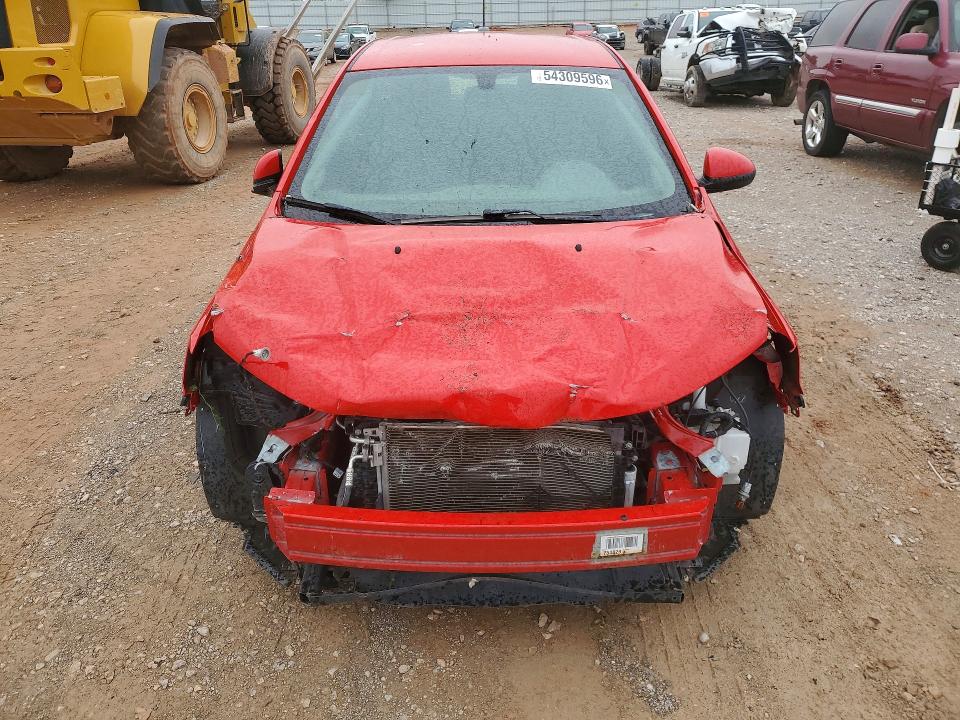 2018 Chevrolet Sonic VIN 1G1JG6SH0J4116453 COPART salvage auction — Front End, OK - CERT OF TITLE-REPOSSESSION, sold $375 on 2026-07-09 (photo 5)