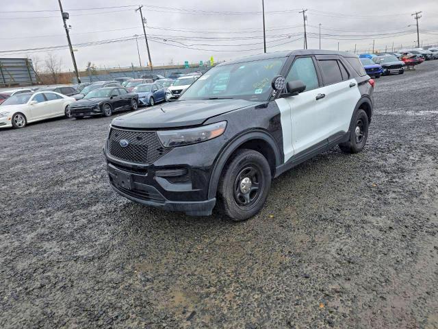 2022 Ford Explorer VIN 1FM5K8AW1NNA08504 COPART salvage auction — SIDE, Nj - Salvage Cert-Police, sold $6,300 on 2026-07-09 (photo 1)