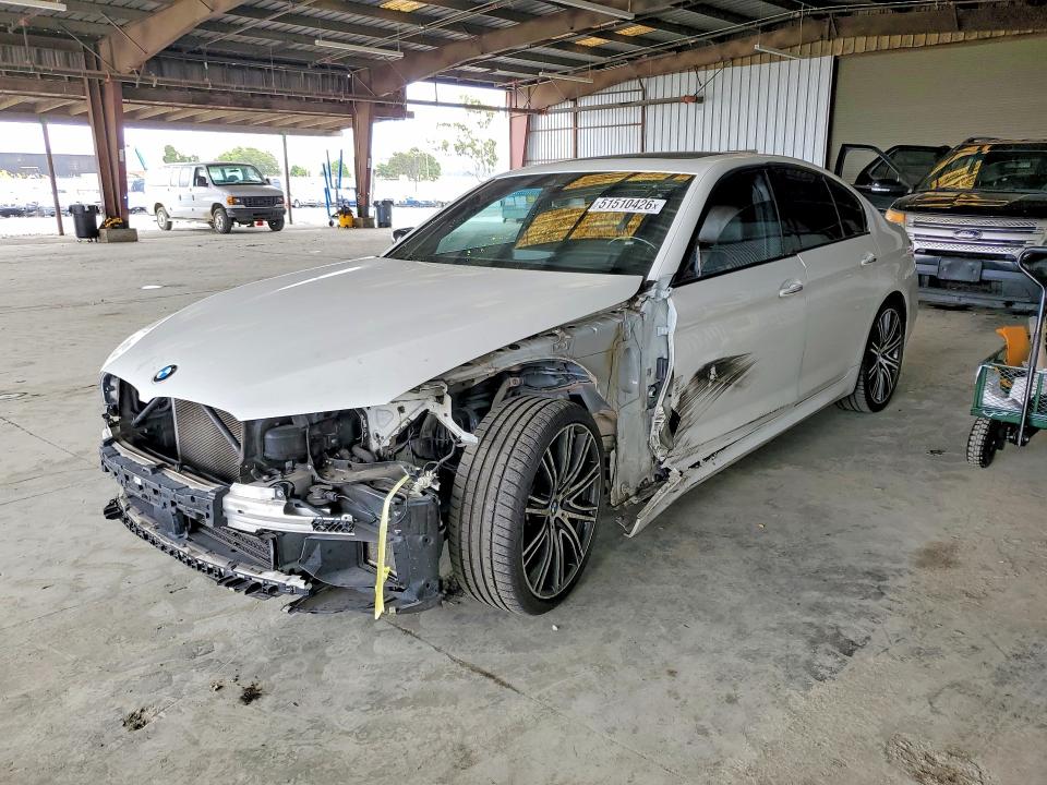 2018 BMW M5 VIN WBAJB9C59JB286847 COPART salvage auction — FRONT END, Ca - Salvage Certificate, sold $8,500 on 2026-07-09 (photo 1)