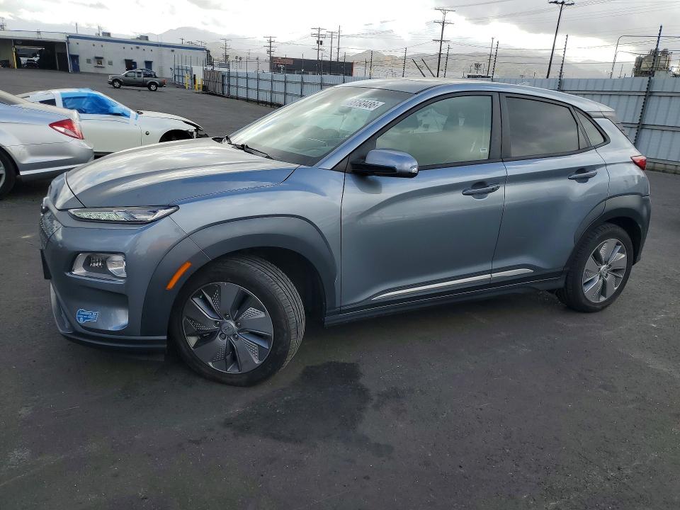 2021 Hyundai Kona VIN KM8K53AG3MU126595 COPART salvage auction — FRONT END, Ca - Salvage Certificate, sold $8,000 on 2026-07-13 (photo 1)