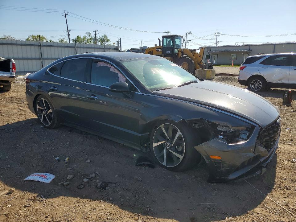 2021 Hyundai Sonata VIN 5NPEJ4J24MH118037 COPART salvage auction — FRONT END, Il - Salvage Certificate, sold $5,300 on 2026-07-31 (photo 4)