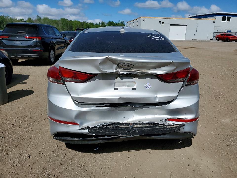 2017 Hyundai Elantra VIN KMHD84LF6HU380155 COPART salvage auction — REAR END, On - Permit Salvage, sold $2,450 on 2026-07-09 (photo 6)