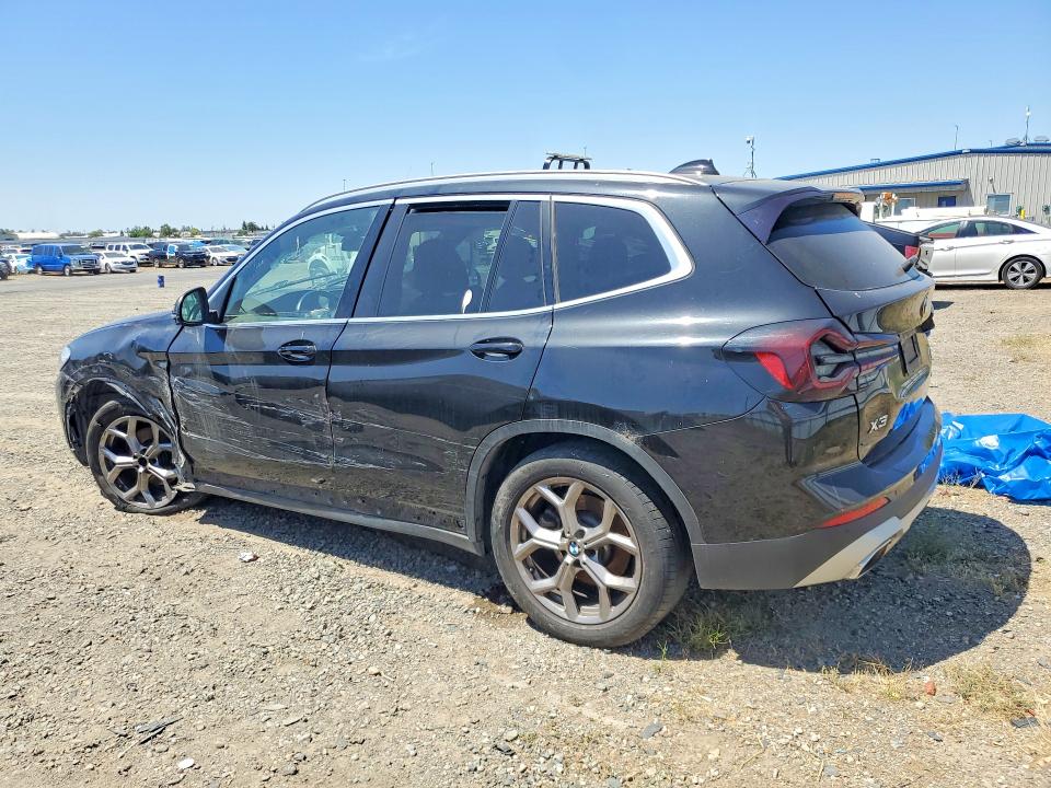 2022 BMW X3 VIN 5UX43DP01N9N22711 COPART salvage auction — Front End, CA - DIS/DLR/EXP ONLY CLEAN TITLE (P), sold $9,800 on 2026-07-03 (photo 2)