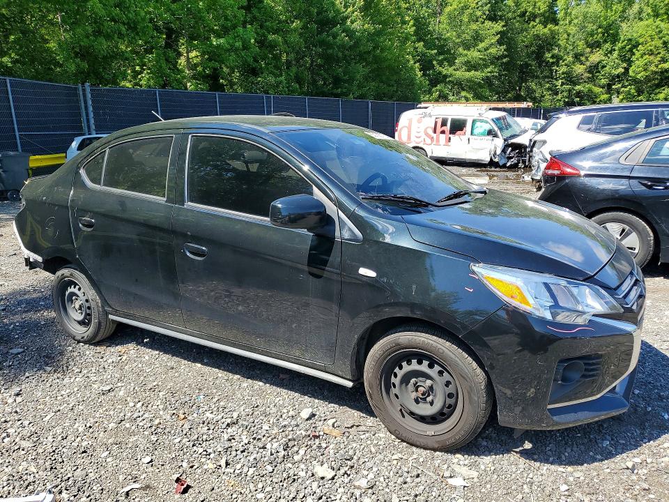 2022 Mitsubishi Mirage VIN ML32FUFJ8NHF09346 COPART salvage auction — REAR END, Md - Cert Of Salvage < 75% Damage, sold $2,950 on 2026-07-28 (photo 4)