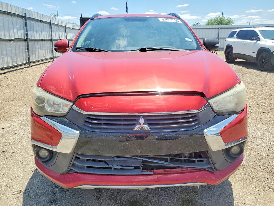 2016 Mitsubishi Outlander sport VIN JA4AP4AW5GZ027513 COPART salvage auction — FRONT END, Tx - Salvage Vehicle Title, sold $1,800 on 2026-07-08 (photo 5)