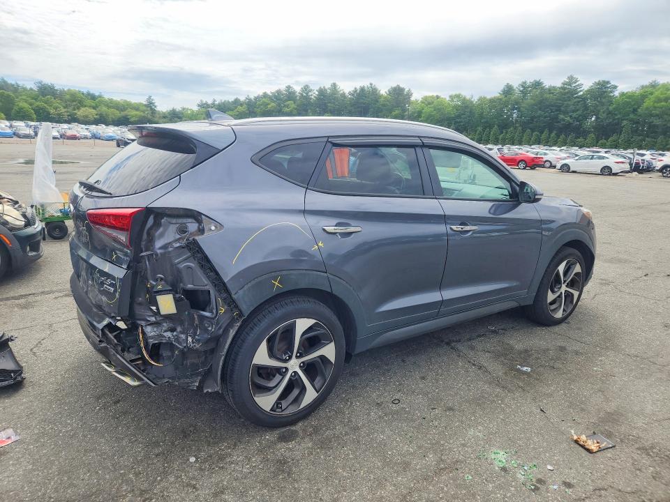 2016 Hyundai Tucson VIN KM8J3CA2XGU123364 COPART salvage auction — REAR END, Ri - Salvage Certificate Of Title, sold $475 on 2026-07-21 (photo 3)