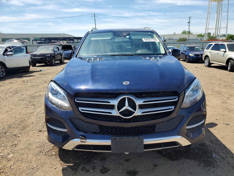 2017 Mercedes-benz Gle VIN 4JGDA5HB0HA991106 COPART salvage auction — FRONT END, Il - Salvage Certificate, sold $9,700 on 2026-07-29 (photo 5)