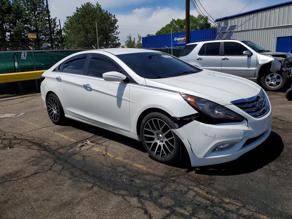 2012 Hyundai Sonata VIN 5NPEC4AC6CH313090 COPART salvage auction — FRONT END, CO - PUBLIC - SALVAGE TITLE, sold $2,050 on 2026-07-14 (photo 4)
