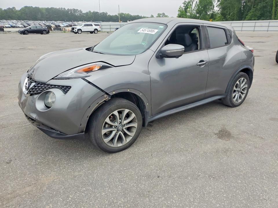2016 Nissan Juke VIN JN8AF5MV5GT654625 COPART salvage auction — FRONT END, Nc - Salvage Certificate Of Title, sold $1,300 on 2026-07-16 (photo 1)