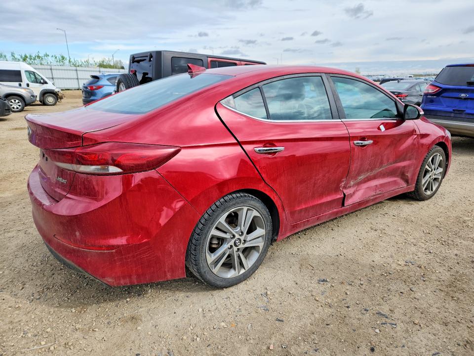 2017 Hyundai Elantra VIN KMHD84LF6HU104638 COPART salvage auction — SIDE, Ab - Bos - Salvage, sold $3,400 on 2026-07-02 (photo 3)
