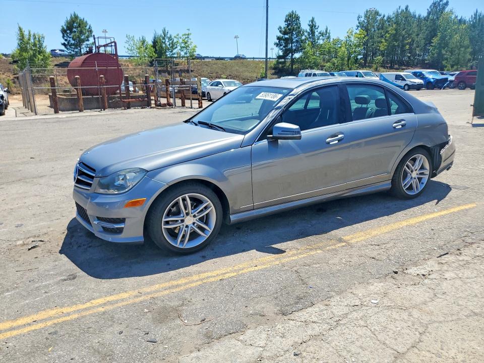 2014 Mercedes-benz C class VIN WDDGF4HB0ER306036 COPART salvage auction — REAR END, Sc - Cert Of Title-Salvage, sold $1,900 on 2026-07-31 (photo 1)