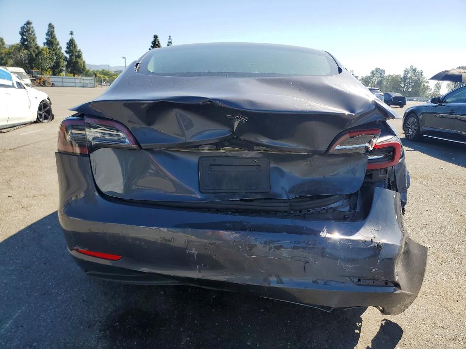 2023 Tesla Model 3 VIN 5YJ3E1EA1PF506812 COPART salvage auction — REAR END, Ca - Salvage Certificate, sold $4,250 on 2026-07-28 (photo 6)