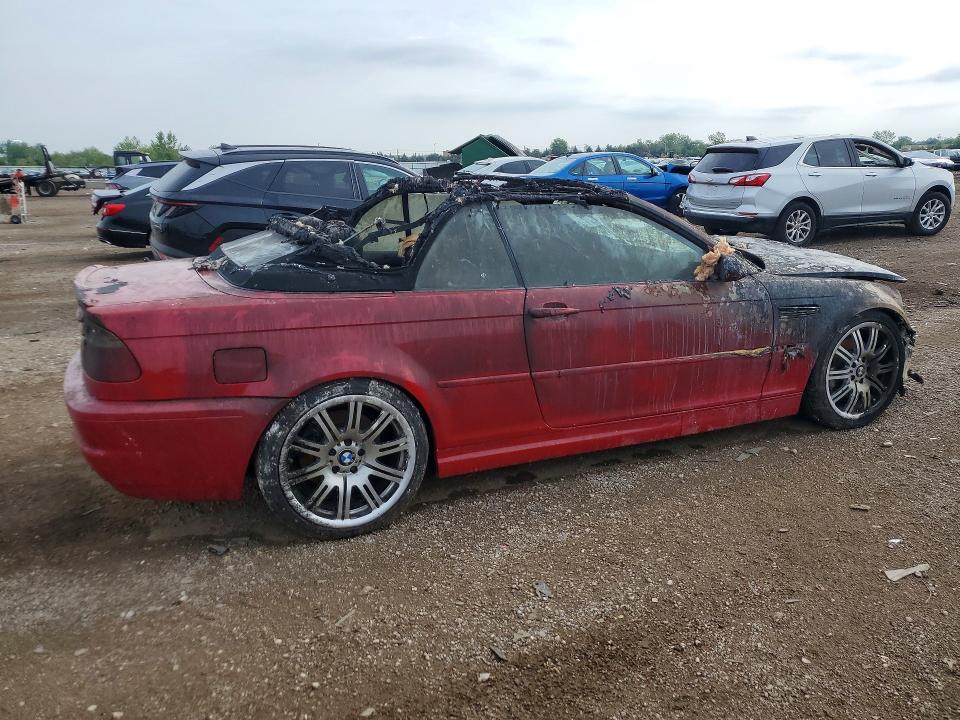 2001 BMW M3 VIN WBSBR93491EX20086 COPART salvage auction — BURN, Il - Salvage Certificate, sold $4,450 on 2026-07-23 (photo 3)