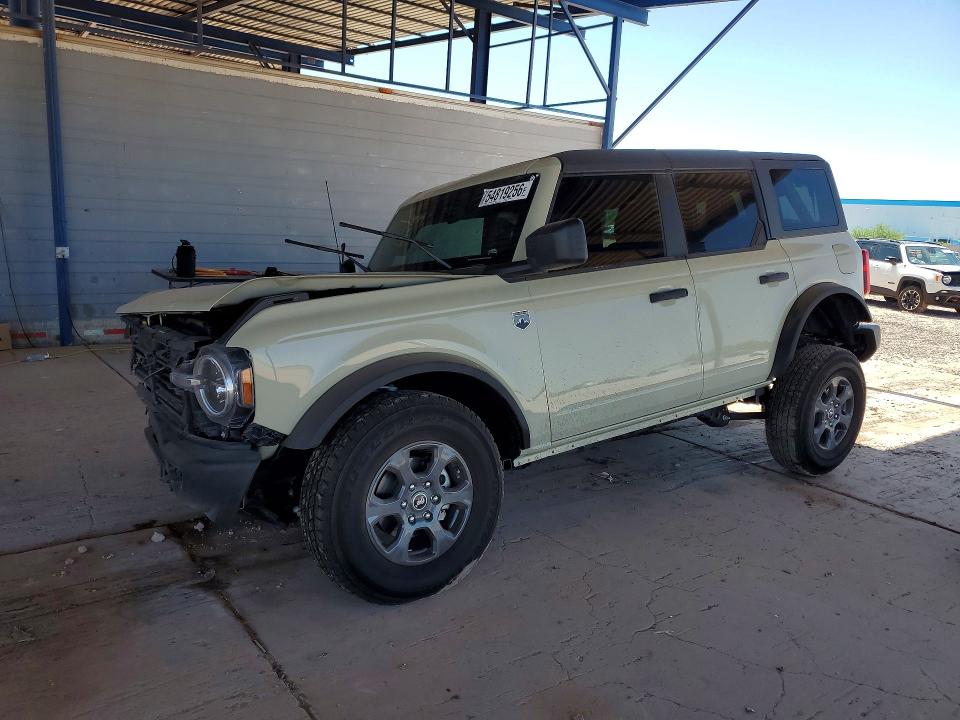 2025 Ford Bronco VIN 1FMDE7BH2SLB75782 COPART salvage auction — FRONT END, Az - Cert Of Title - Salvage, sold $15,000 on 2026-07-09 (photo 1)