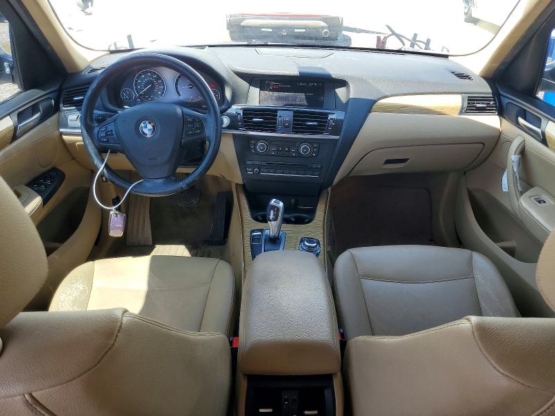 2014 BMW X3 VIN 5UXWX9C56E0D21387 COPART salvage auction — FRONT END, Tx - Nonrepairable Title, sold $725 on 2026-07-02 (photo 8)
