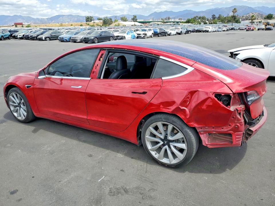 2018 Tesla Model 3 VIN 5YJ3E1EA0JF024470 COPART salvage auction — REAR END, Ca - Salvage Certificate, sold $6,100 on 2026-07-13 (photo 2)
