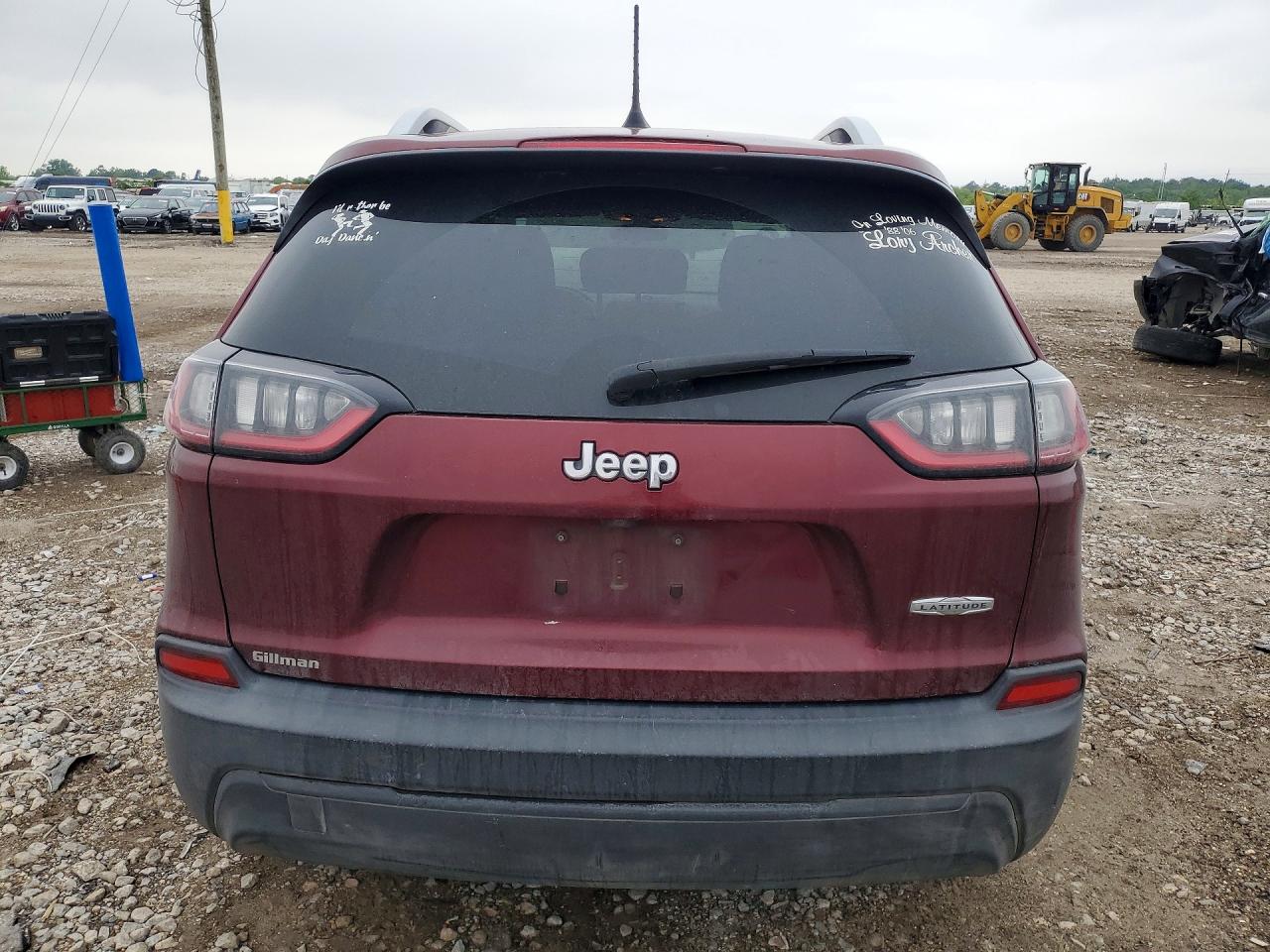 2019 Jeep Cherokee VIN 1C4PJLCB8KD296777 COPART salvage auction — Front End, FL - CERTIFICATE OF TITLE, sold $1,150 on 2026-07-09 (photo 6)