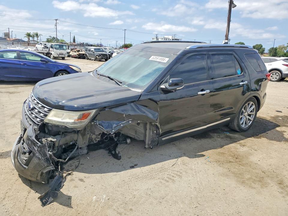 2017 Ford VIN 1FM5K7F86HGC23681 COPART salvage auction — FRONT END, Ca - Salvage Certificate, sold $1,550 on 2026-07-02 (photo 1)