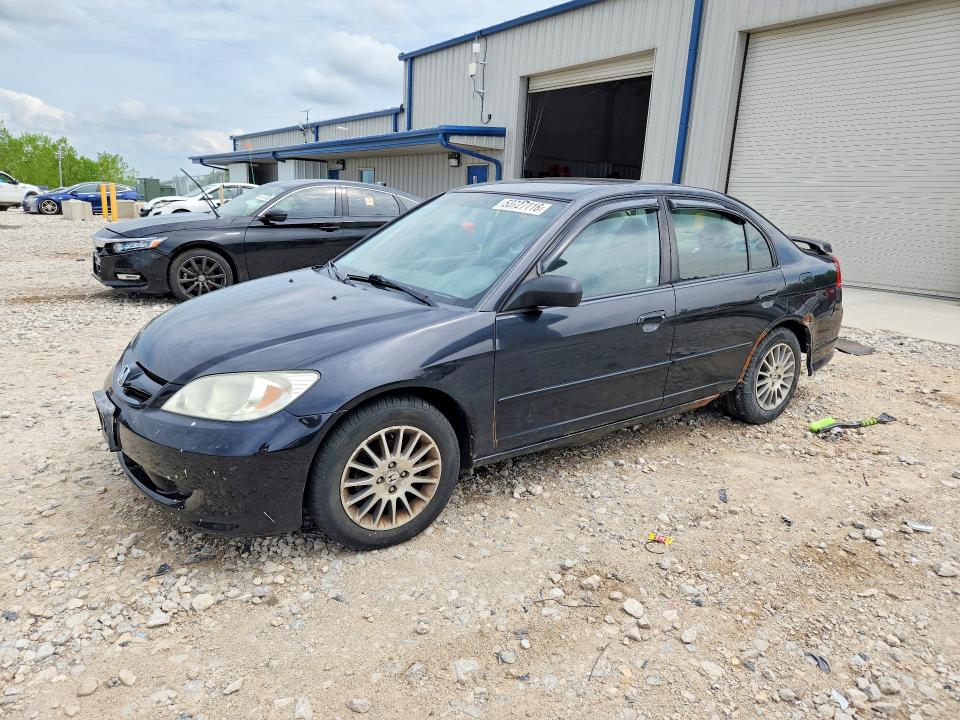2005 Honda Civic VIN 2HGES16585H558868 COPART salvage auction — REAR END, MI - CERTIFICATE OF TITLE, sold $200 on 2026-07-09 (photo 1)