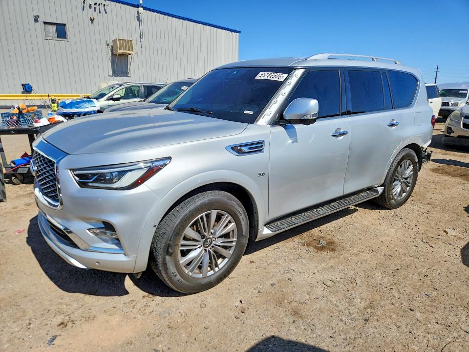 2020 Infiniti Qx80 VIN JN8AZ2NF0L9703847 COPART salvage auction — REAR END, Az - Cert Of Title - Salvage, sold $7,300 on 2026-07-10 (photo 1)