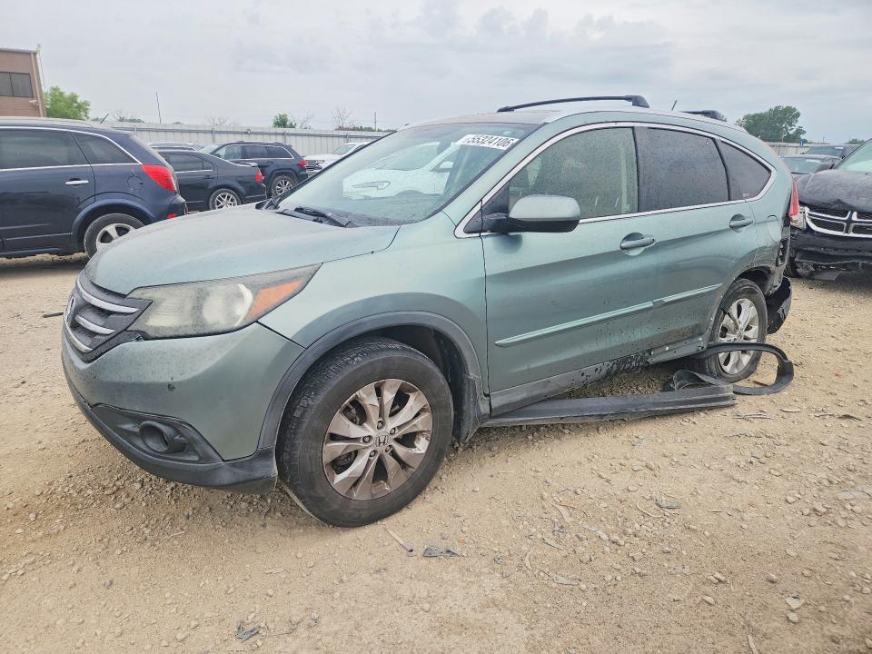 2012 Honda Cr-v VIN JHLRM4H78CC008468 COPART salvage auction — SIDE, Ks - Cert Of Title-Salvage, sold $2,550 on 2026-07-02 (photo 1)