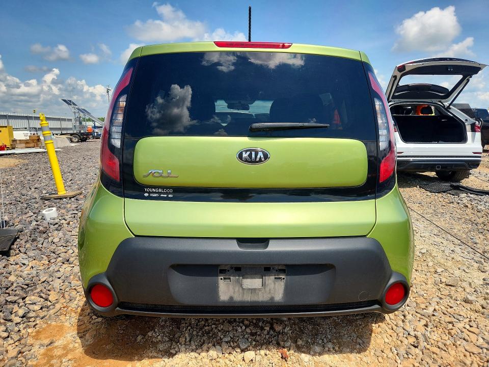 2016 Kia Soul VIN KNDJN2A27G7867883 COPART salvage auction — HAIL, Mo - Certificate Of Title, sold $4,350 on 2026-07-08 (photo 6)
