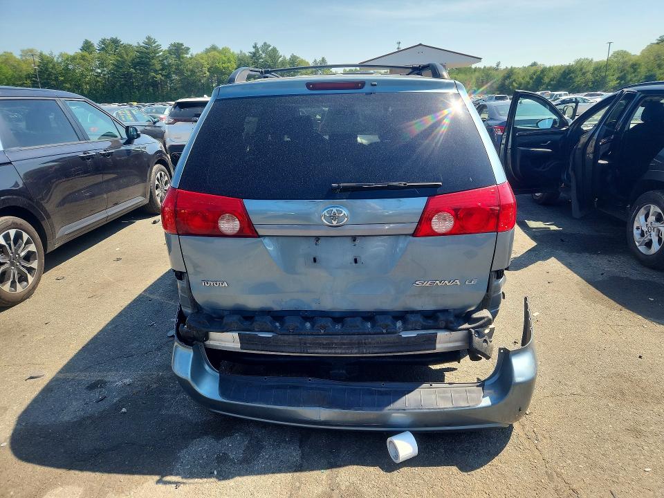 2009 Toyota Sienna VIN 5TDZK23C19S245550 COPART salvage auction — REAR END, Id - Salvage Certificate Of Title, sold $1,800 on 2026-07-14 (photo 6)