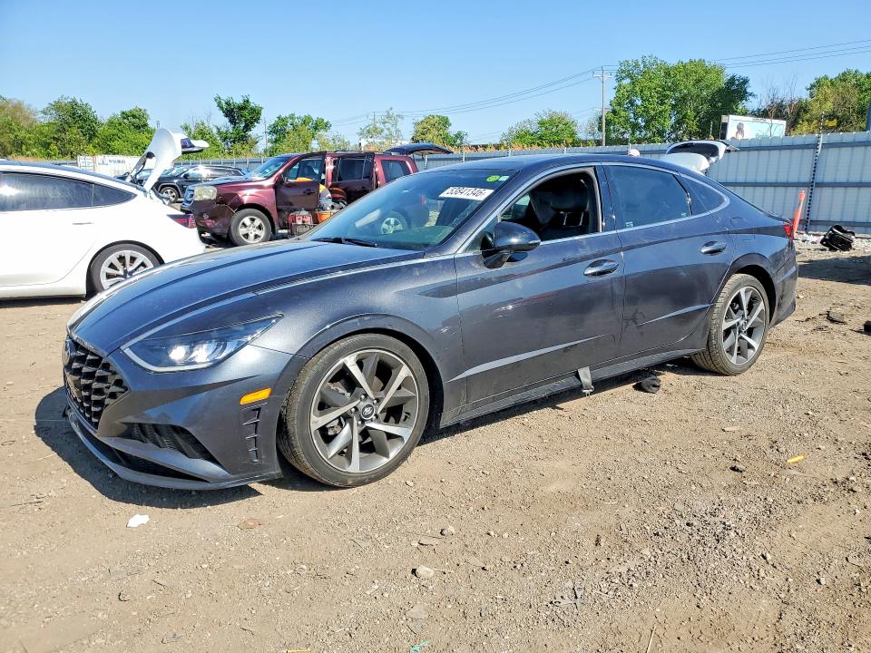 2021 Hyundai Sonata VIN 5NPEJ4J24MH118037 COPART salvage auction — FRONT END, Il - Salvage Certificate, sold $5,300 on 2026-07-31 (photo 1)