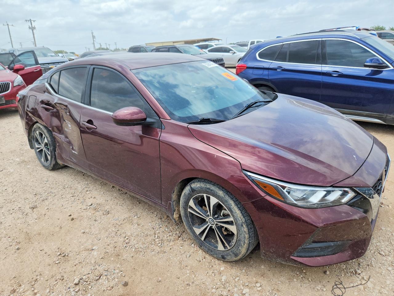 2022 Nissan Sentra VIN 3N1AB8CVXNY233078 COPART salvage auction — Side, TX - SALVAGE VEHICLE TITLE, sold $3,000 on 2026-07-09 (photo 4)
