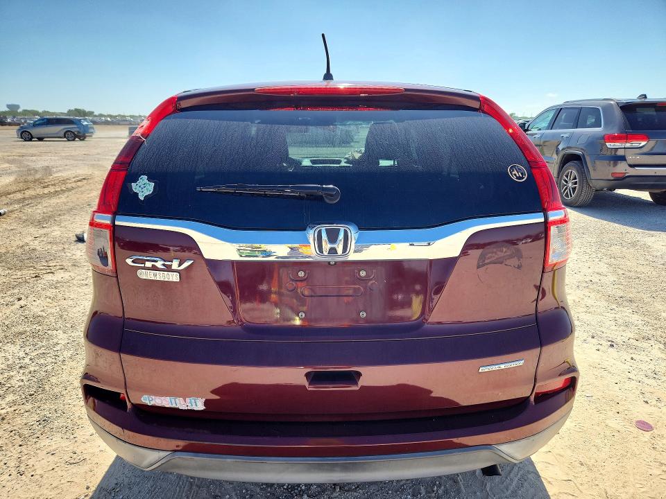 2016 Honda Cr-v VIN 2HKRM3H47GH569574 COPART salvage auction — FRONT END, Tx - Salvage Vehicle Title, sold $5,200 on 2026-07-09 (photo 6)