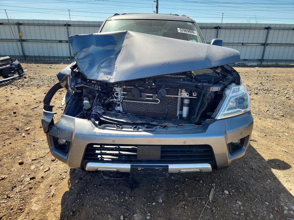 2018 Nissan Armada VIN JN8AY2NC9J9552707 COPART salvage auction — FRONT END, Il - Salvage Certificate, sold $5,000 on 2026-07-09 (photo 5)