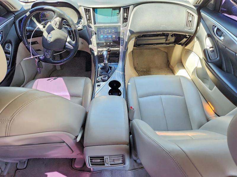 2014 Infiniti Q50 VIN JN1BV7AR7EM702688 COPART salvage auction — FRONT END, Co - Public - Salvage Title, sold $1,300 on 2026-07-07 (photo 8)