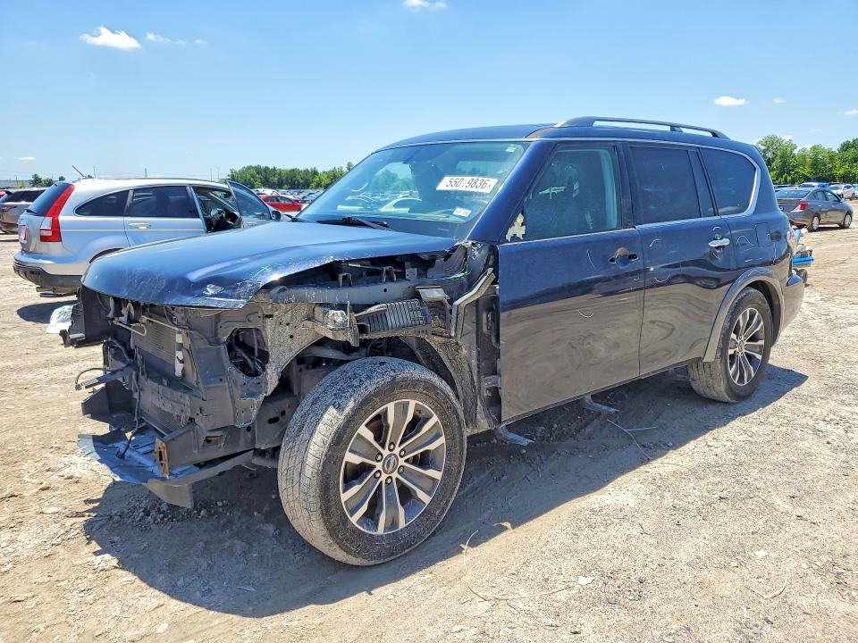 2019 Nissan Armada VIN JN8AY2ND0KX010384 COPART salvage auction — FRONT END, Tx - Salvage Vehicle Title, sold $6,900 on 2026-07-07 (photo 1)