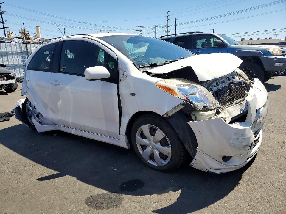 2008 Toyota Yaris VIN JTDJT923785214599 COPART salvage auction — FRONT END, Ca - Salvage Certificate, sold $250 on 2026-07-08 (photo 4)