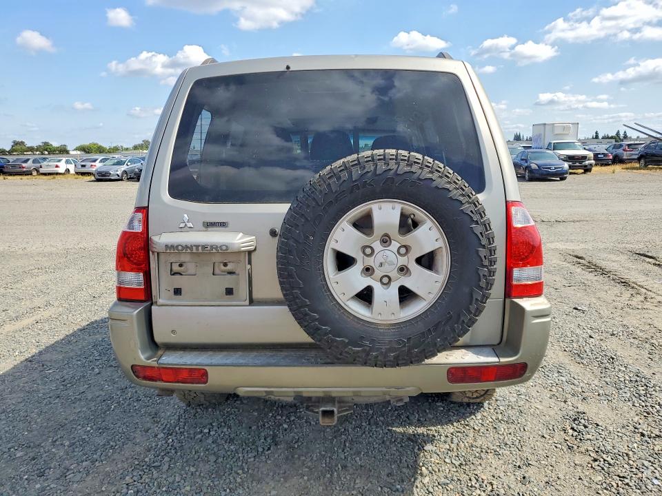 2004 Mitsubishi Montero VIN JA4MW51S04J009224 COPART salvage auction — REAR END, Ca - Dis/Dlr/Exp Only Clean Title, sold $375 on 2026-07-07 (photo 6)