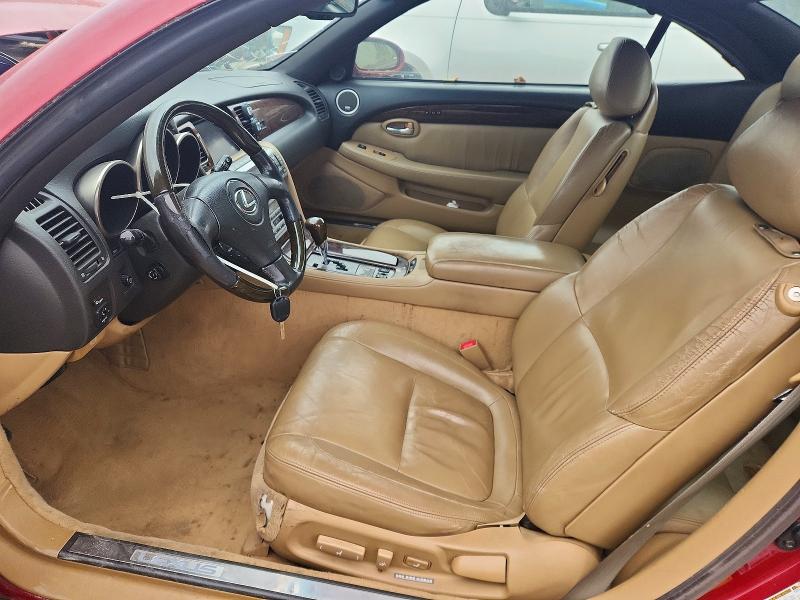 2006 Lexus Sc VIN JTHFN48Y969002488 COPART salvage auction — FRONT END, Md - Cert Of Salvage > 75% Damage, sold $600 on 2026-07-07 (photo 7)