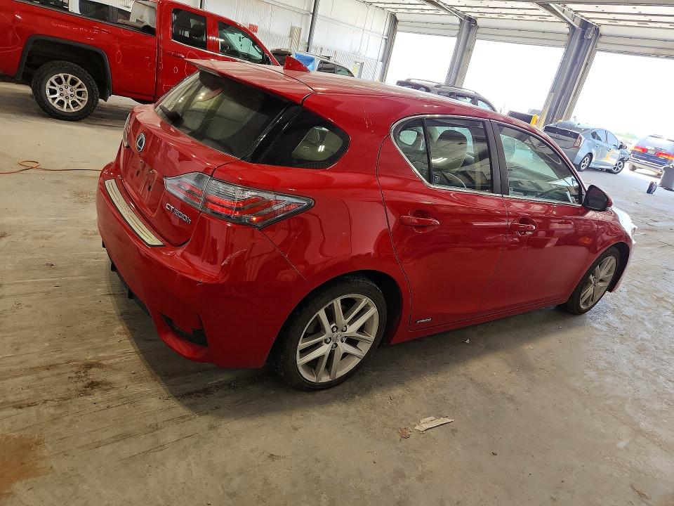 2014 Lexus Ct VIN JTHKD5BH5E2178543 COPART salvage auction — HAIL, Ne - Cert Of Title-Salvage, sold $3,050 on 2026-07-21 (photo 3)