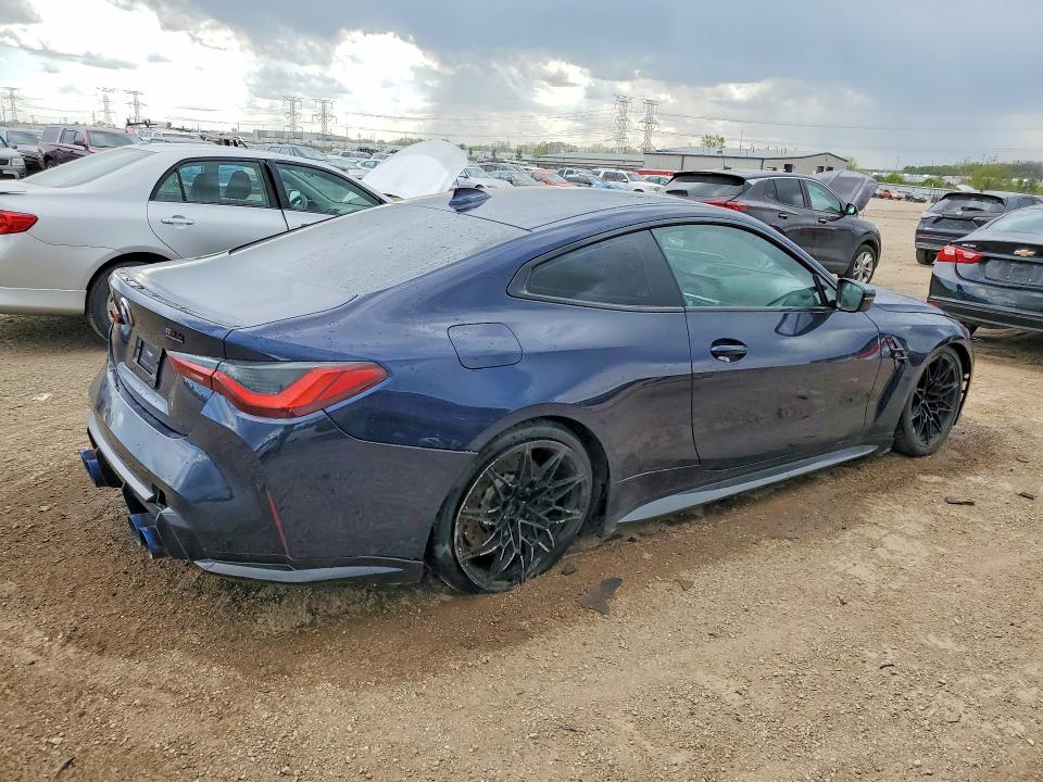 2023 BMW M4 VIN WBS43AZ03PCM20306 COPART salvage auction — FRONT END, Il - Salvage Certificate, sold $26,250 on 2026-07-09 (photo 3)
