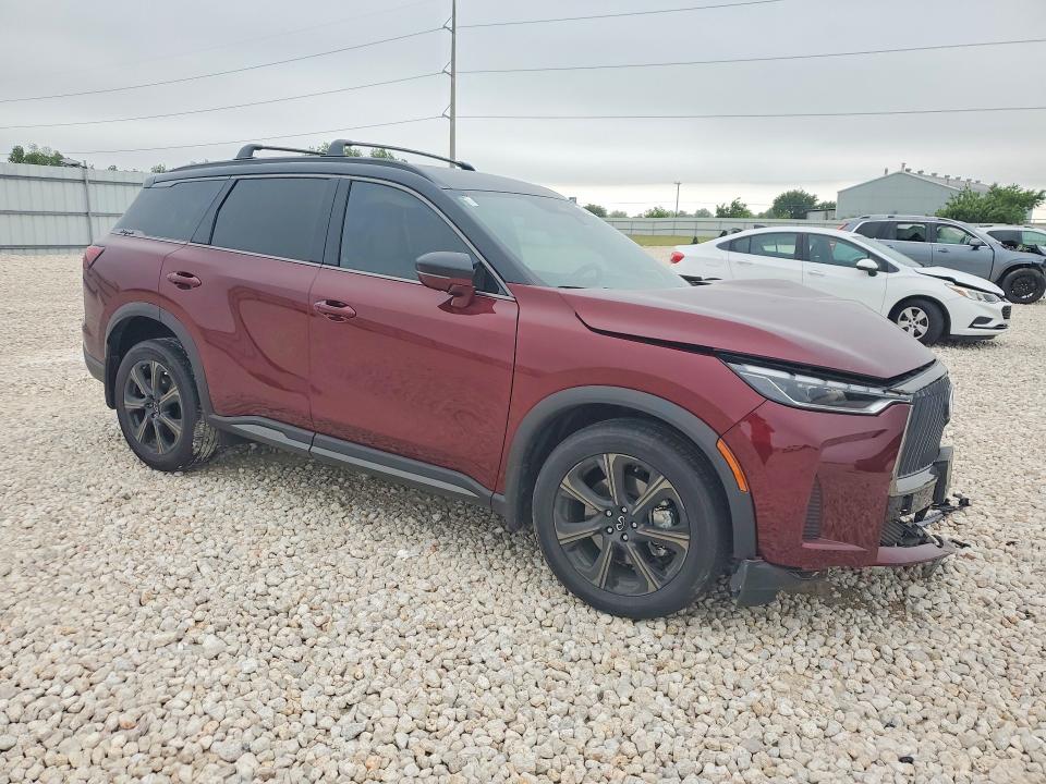 2026 Infiniti VIN 5N1AL1HU8TC342688 COPART salvage auction — FRONT END, Tx - Salvage Vehicle Title, sold $15,200 on 2026-07-02 (photo 4)