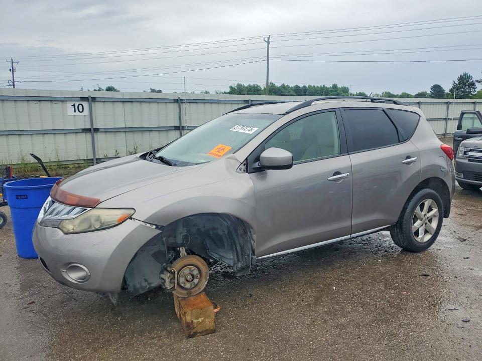 2009 Nissan Murano VIN JN8AZ18U49W011282 COPART salvage auction — FRONT END, Al - Cert Of Title-Salvage Title, sold $325 on 2026-07-09 (photo 1)