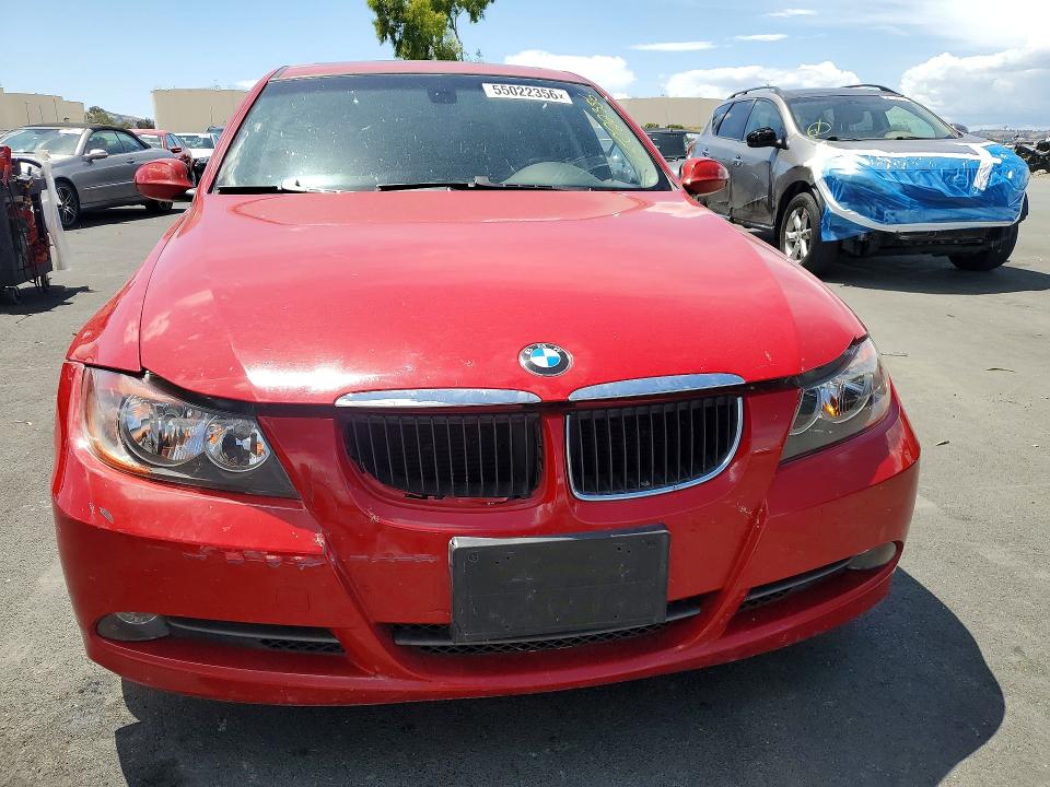 2008 BMW 3 series VIN WBAVC53568F009373 COPART salvage auction — BURN, CA - SALVAGE CERTIFICATE, sold $600 on 2026-07-27 (photo 5)