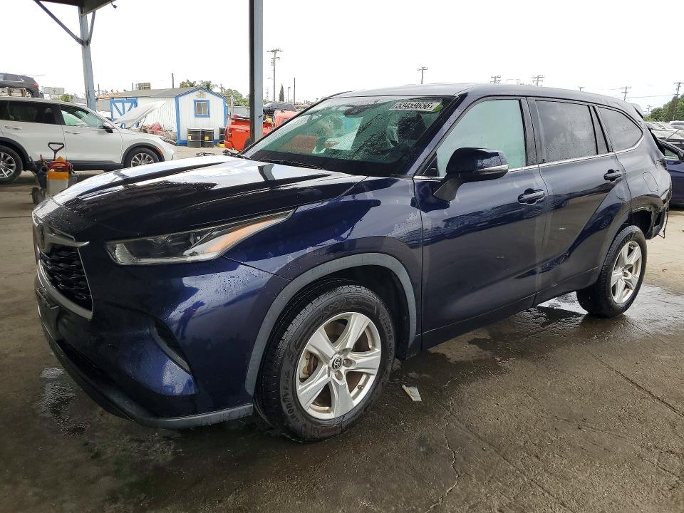 2021 Toyota VIN 5TDCZRAH1MS084313 COPART salvage auction — REAR END, Ca - Salvage Certificate, sold $10,500 on 2026-07-16 (photo 1)