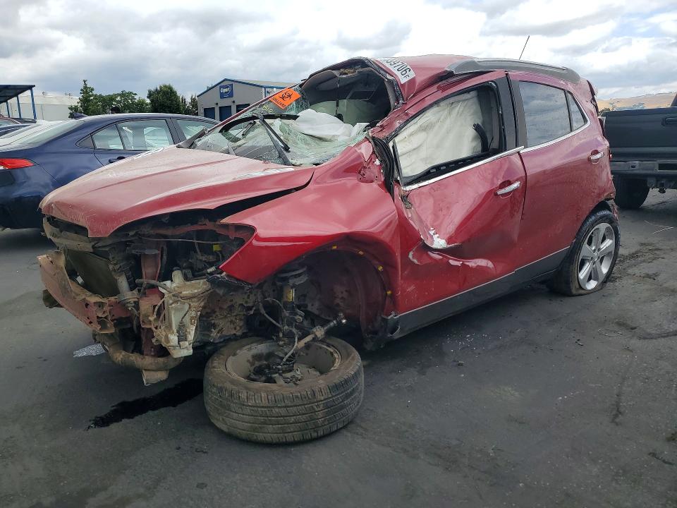 2016 Buick Encore VIN KL4CJASB1GB625630 COPART salvage auction — ROLLOVER, Ca - Non-Repairable Vehicle Cert, sold $50 on 2026-07-14 (photo 1)