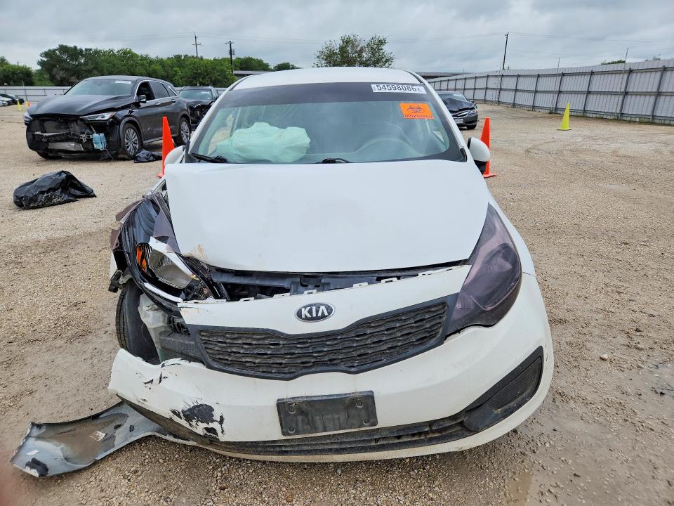 2015 Kia Rio VIN KNADM4A38F6457504 COPART salvage auction — FRONT END, Ca - Salvage Certificate, sold $150 on 2026-07-09 (photo 5)