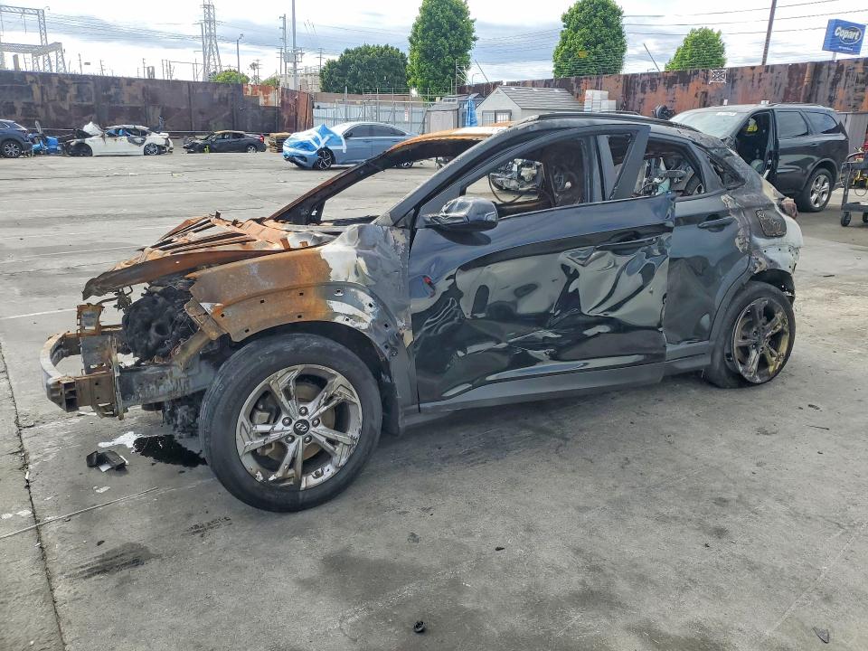 2023 Hyundai Kona VIN KM8K6CAB9PU060821 COPART salvage auction — BURN, Ca - Non-Repairable Vehicle Cert, sold $175 on 2026-07-15 (photo 1)