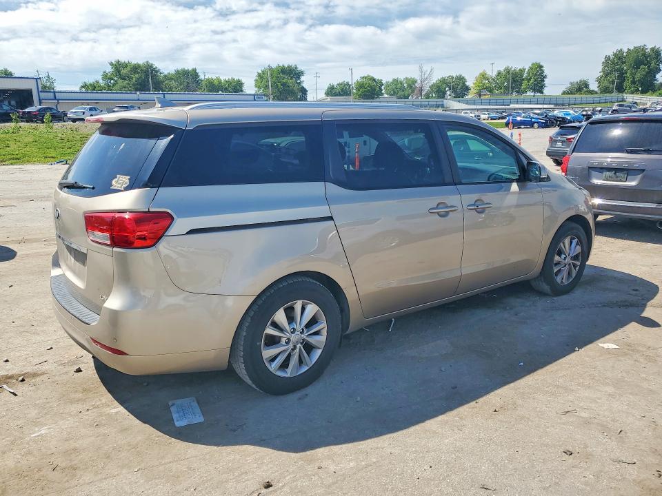 2017 Kia SEDONA VIN KNDMB5C12H6307210 COPART salvage auction — FRONT END, Mo - Salvage Certificate Of Title, sold $650 on 2026-07-10 (photo 3)