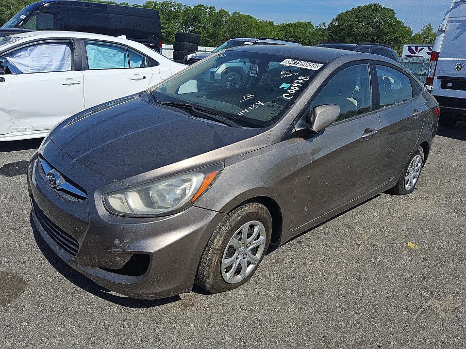 2012 Hyundai Accent VIN KMHCT4AE1CU251317 COPART salvage auction — MECHANICAL, Ma - Certificate Of Title, sold $475 on 2026-07-07 (photo 1)