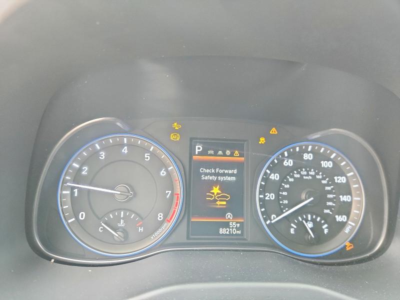 2022 Hyundai Kona VIN KM8K22ABXNU774363 COPART salvage auction — HAIL, Ks - Cert Of Title-Salvage, sold $4,050 on 2026-07-08 (photo 9)