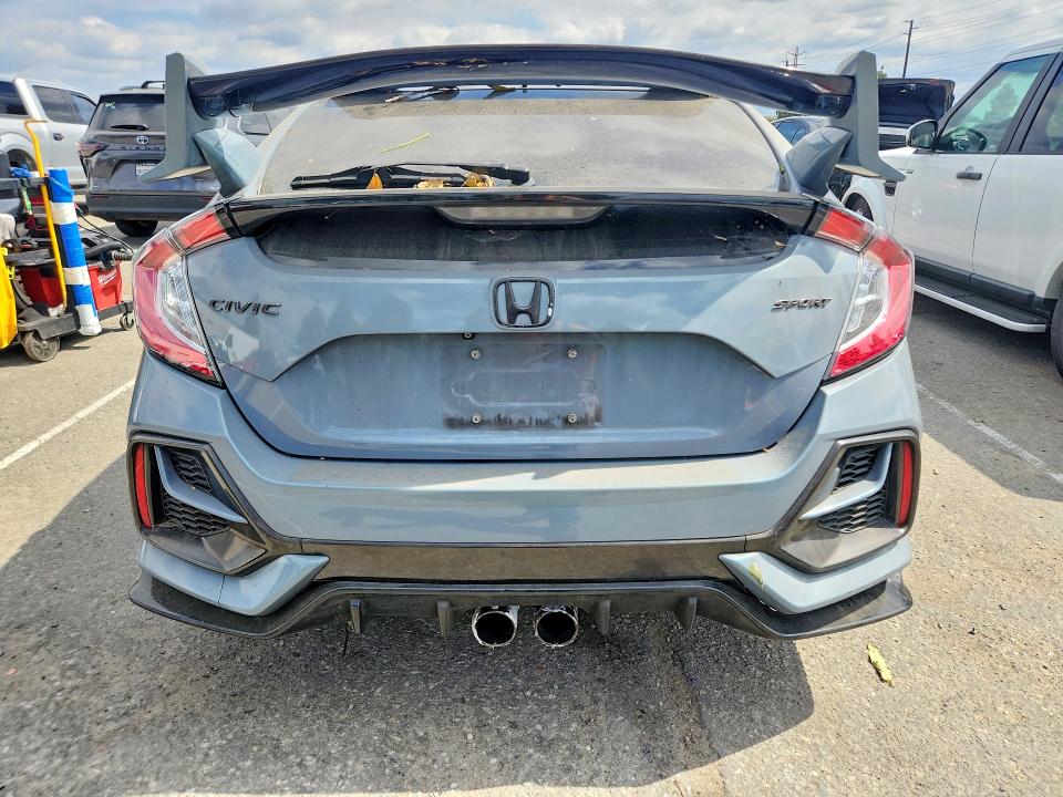 2021 Honda Civic VIN SHHFK7H45MU405443 COPART salvage auction — SIDE, Ca - Salvage Certificate, sold $3,400 on 2026-07-14 (photo 6)